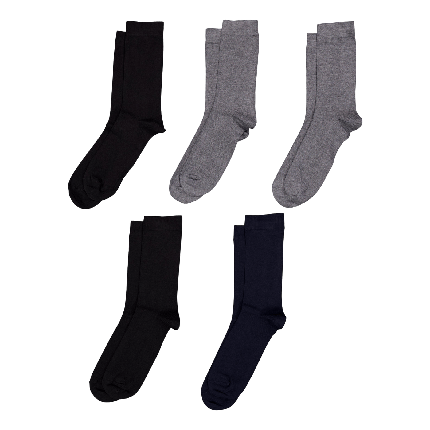 Socks Bamboo 5-pack Black/grey Melange/navy