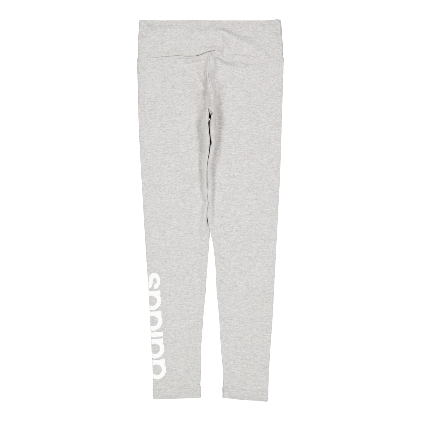 ESSENTIALS HIGH-WAISTED LOGO LEGGINGS Medium Grey Heather / White