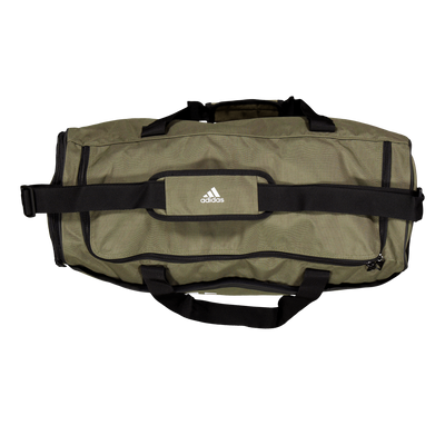 Essentials Linear Duffel Bag Medium Olive Strata / Black / White