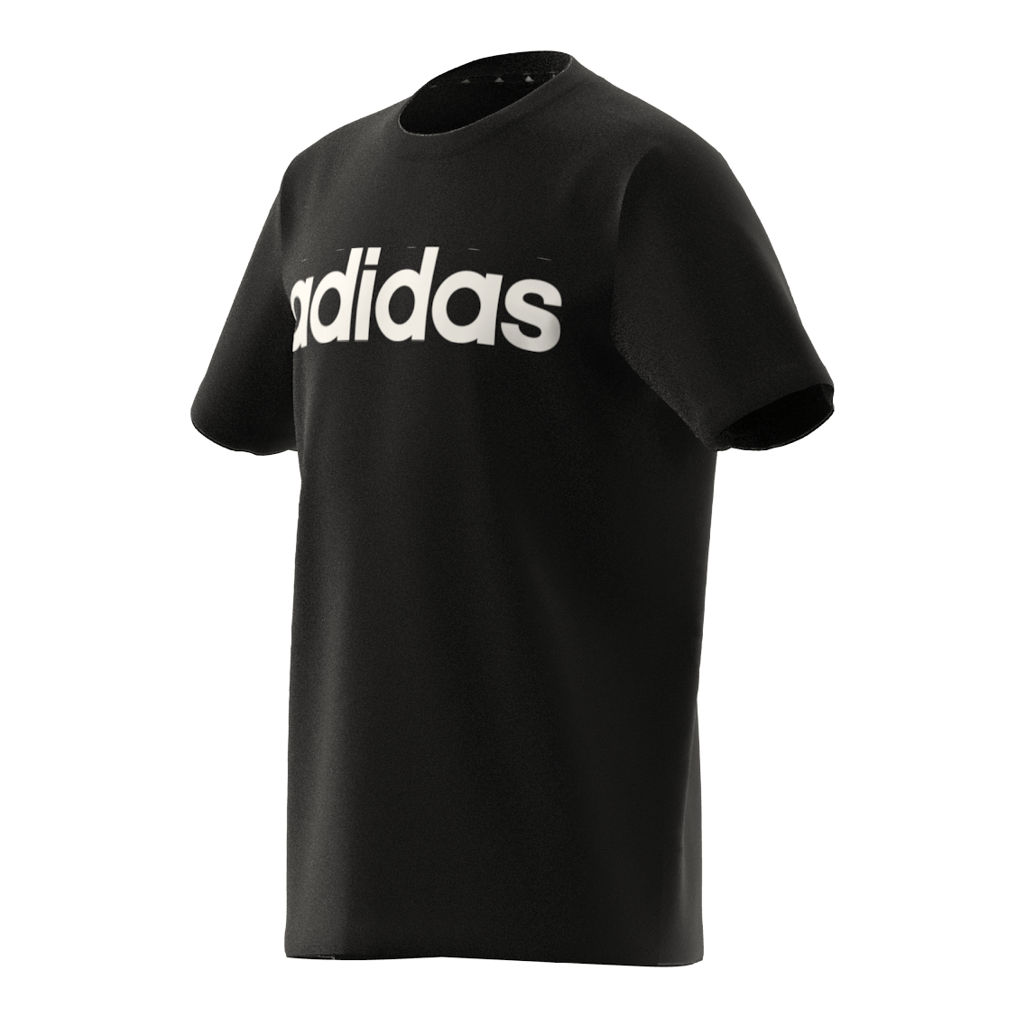 Essentials Linear Logo Cotton T-Shirt Black / White