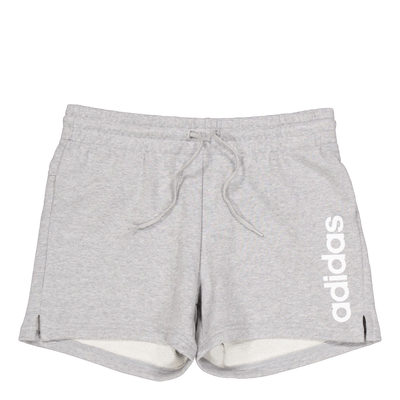 Essentials Linear French Terry Shorts Medium Grey Heather / White