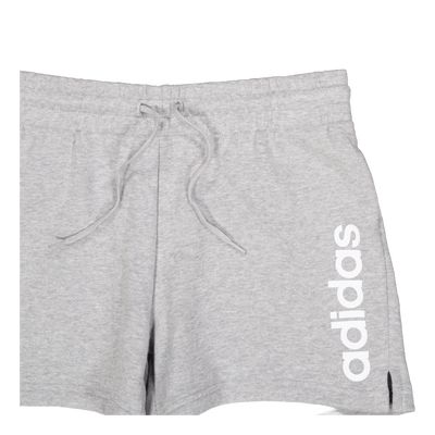 Essentials Linear French Terry Shorts Medium Grey Heather / White