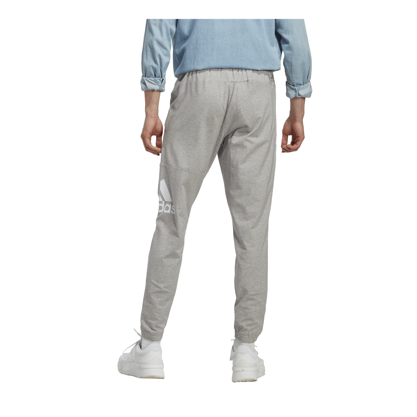 Essentials Single Jersey Tapered Badge of Sport Joggers Grey