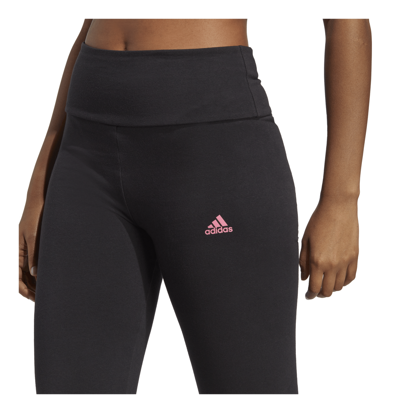 ESSENTIALS HIGH-WAISTED LOGO LEGGINGS Black