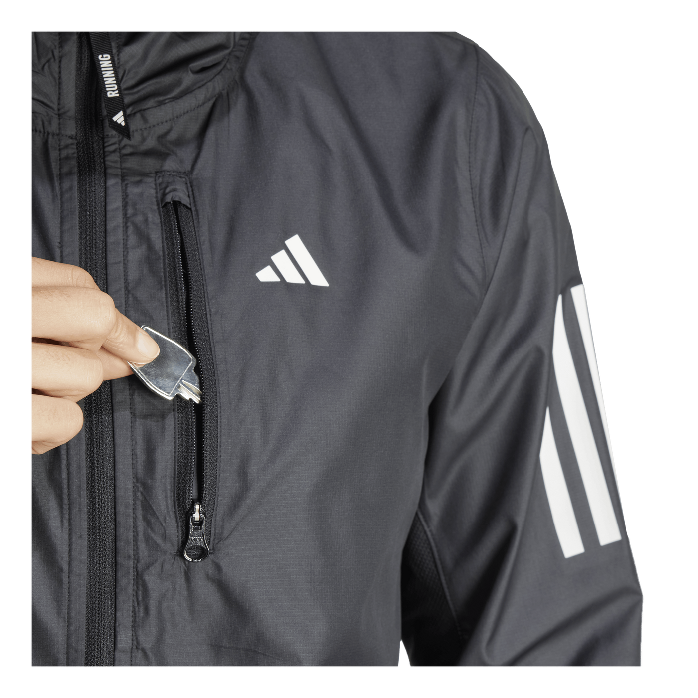 Own The Run Jacket Black