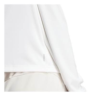 Train Essentials Minimal Branding 1/4-Zip Cover Up White