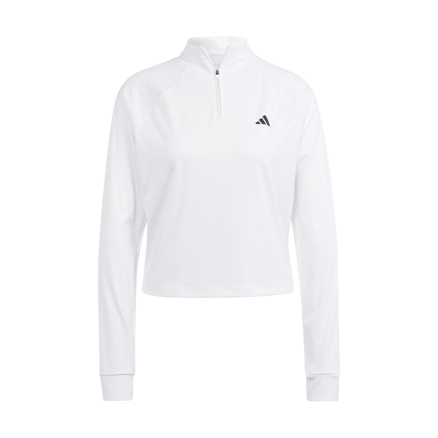 Train Essentials Minimal Branding 1/4-Zip Cover Up White