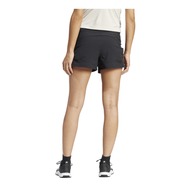 Pacer Woven Stretch Training Maternity Shorts Black / White