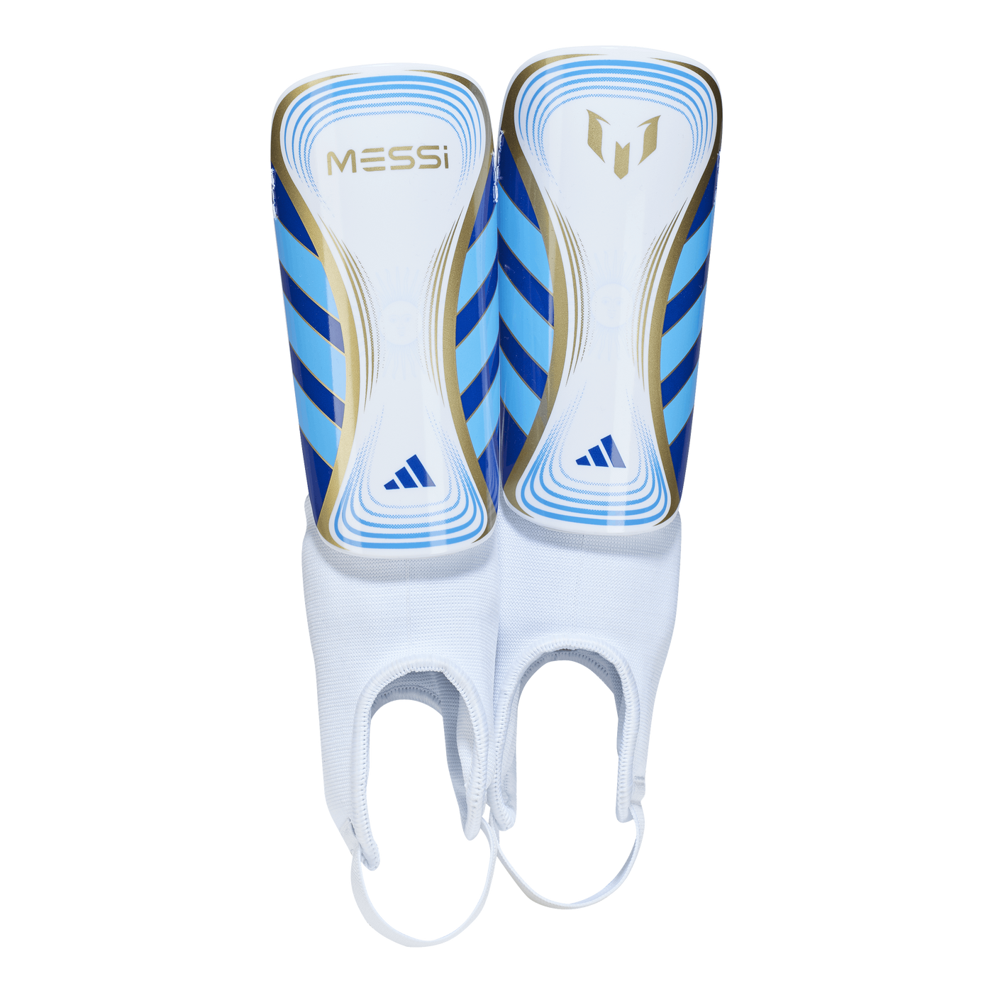 Messi Match Shin Guards Kids White