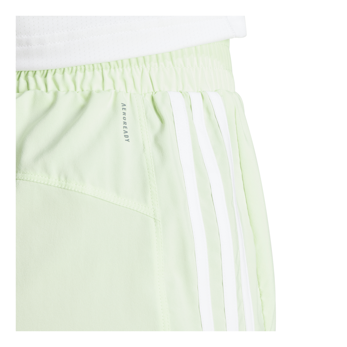 Pacer Training 3-Stripes Woven High-Rise Shorts Green