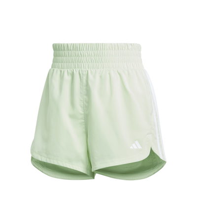 Pacer Training 3-Stripes Woven High-Rise Shorts Green