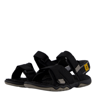 2 Strap Sandal Jet Black