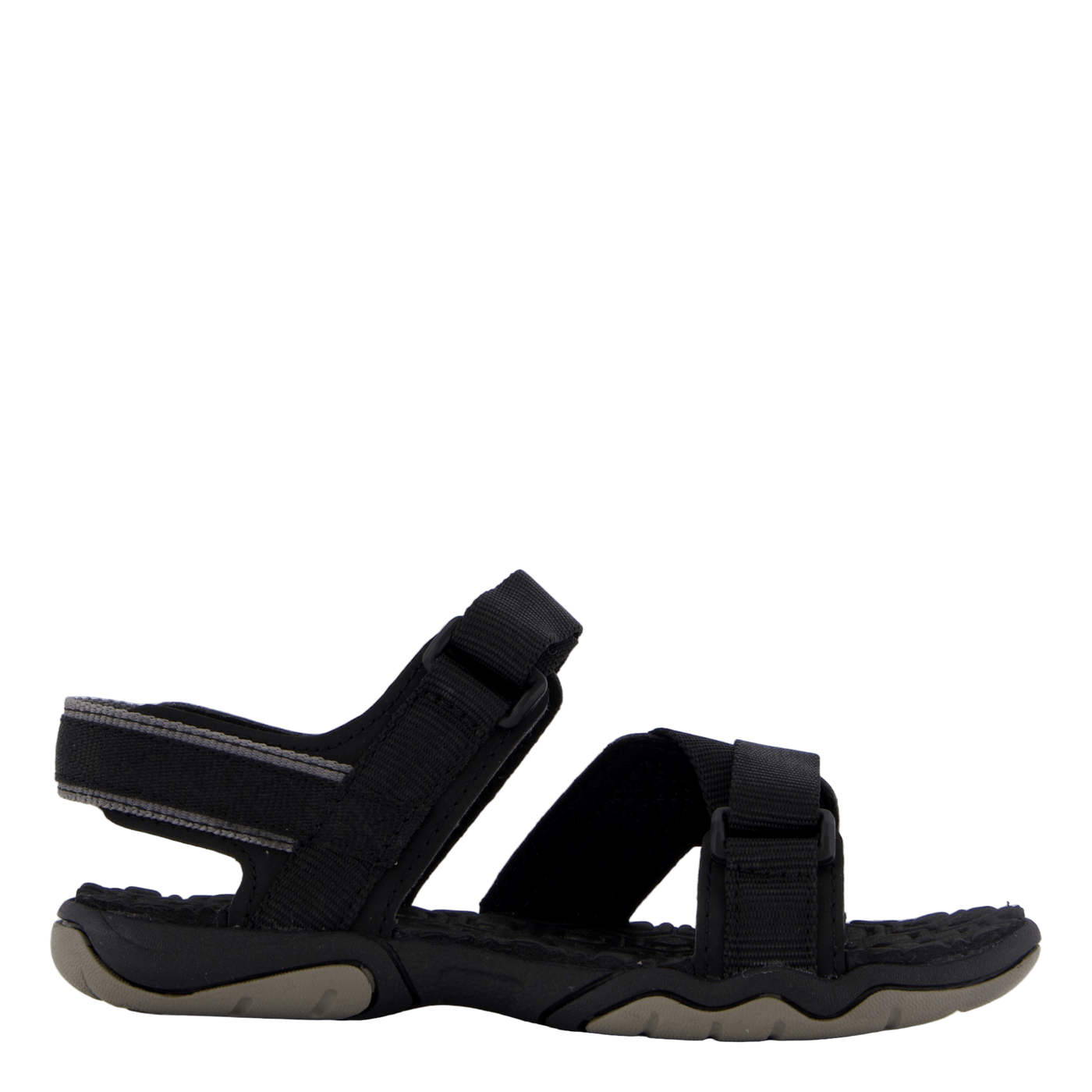 2 Strap Sandal Jet Black