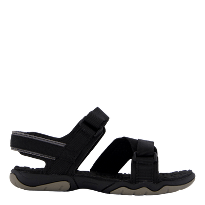 2 Strap Sandal Jet Black