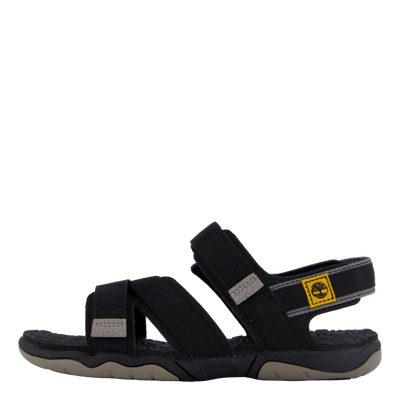 2 Strap Sandal Jet Black