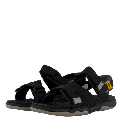 2 Strap Sandal Jet Black