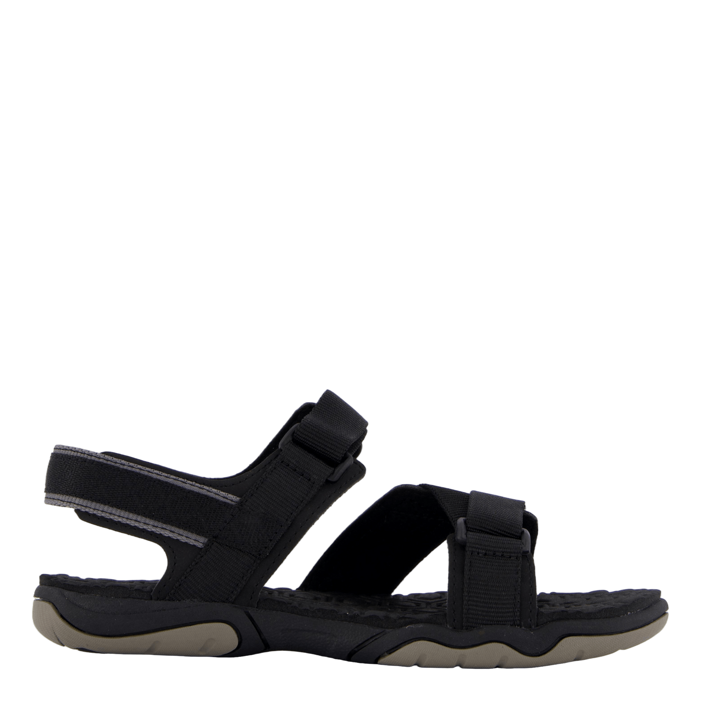 2 Strap Sandal Jet Black