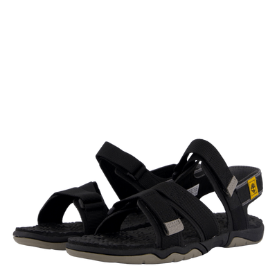 2 Strap Sandal Jet Black