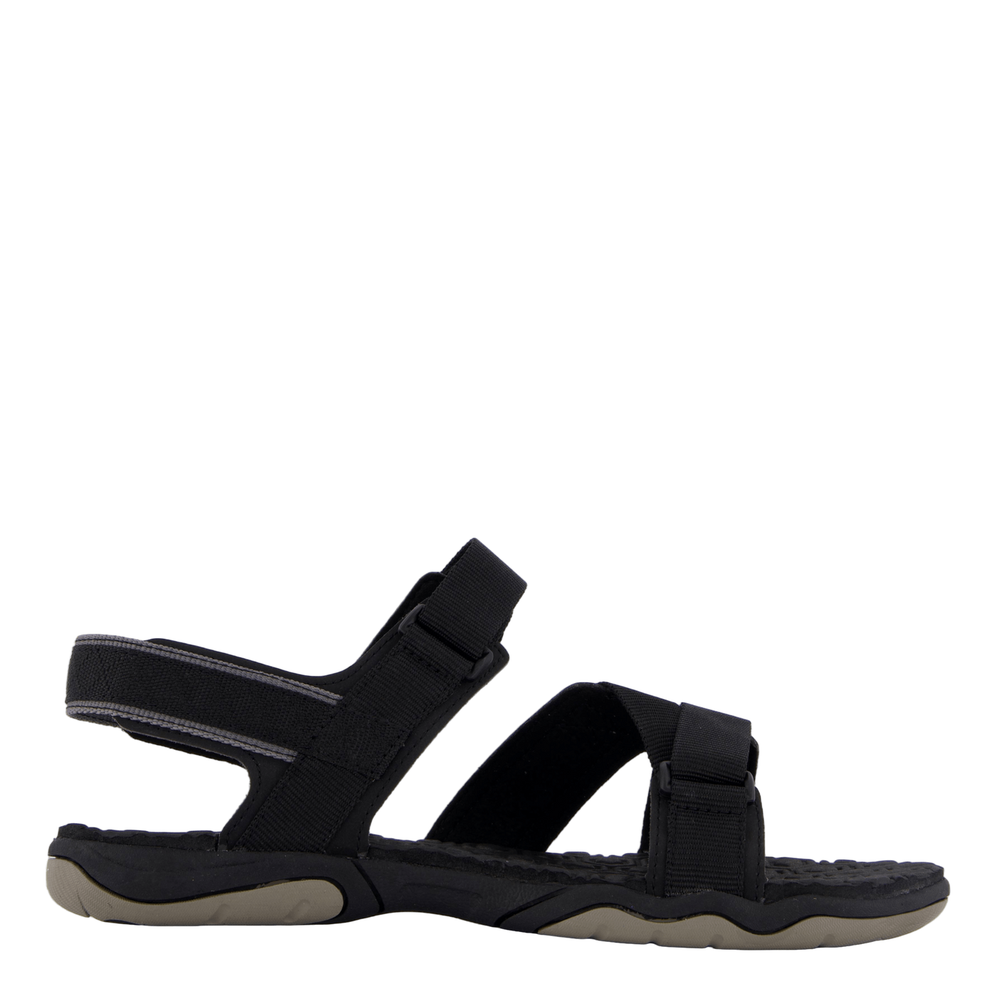 2 Strap Sandal Jet Black