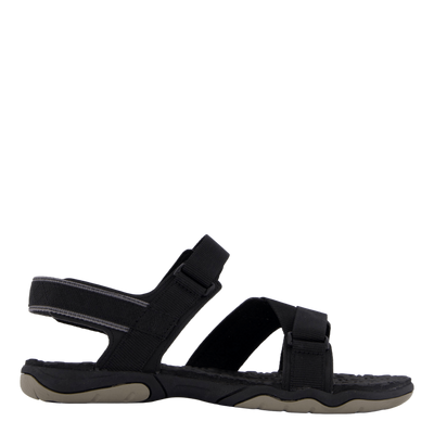 2 Strap Sandal Jet Black