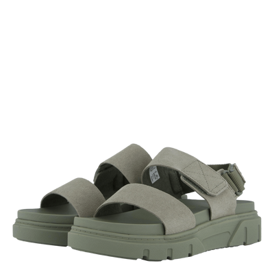 2 Strap Sandal Greyfield Lt Tpe Suede