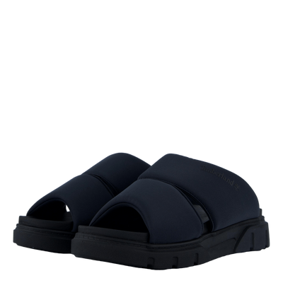 Slide Sandal Greyfield Blk Knit