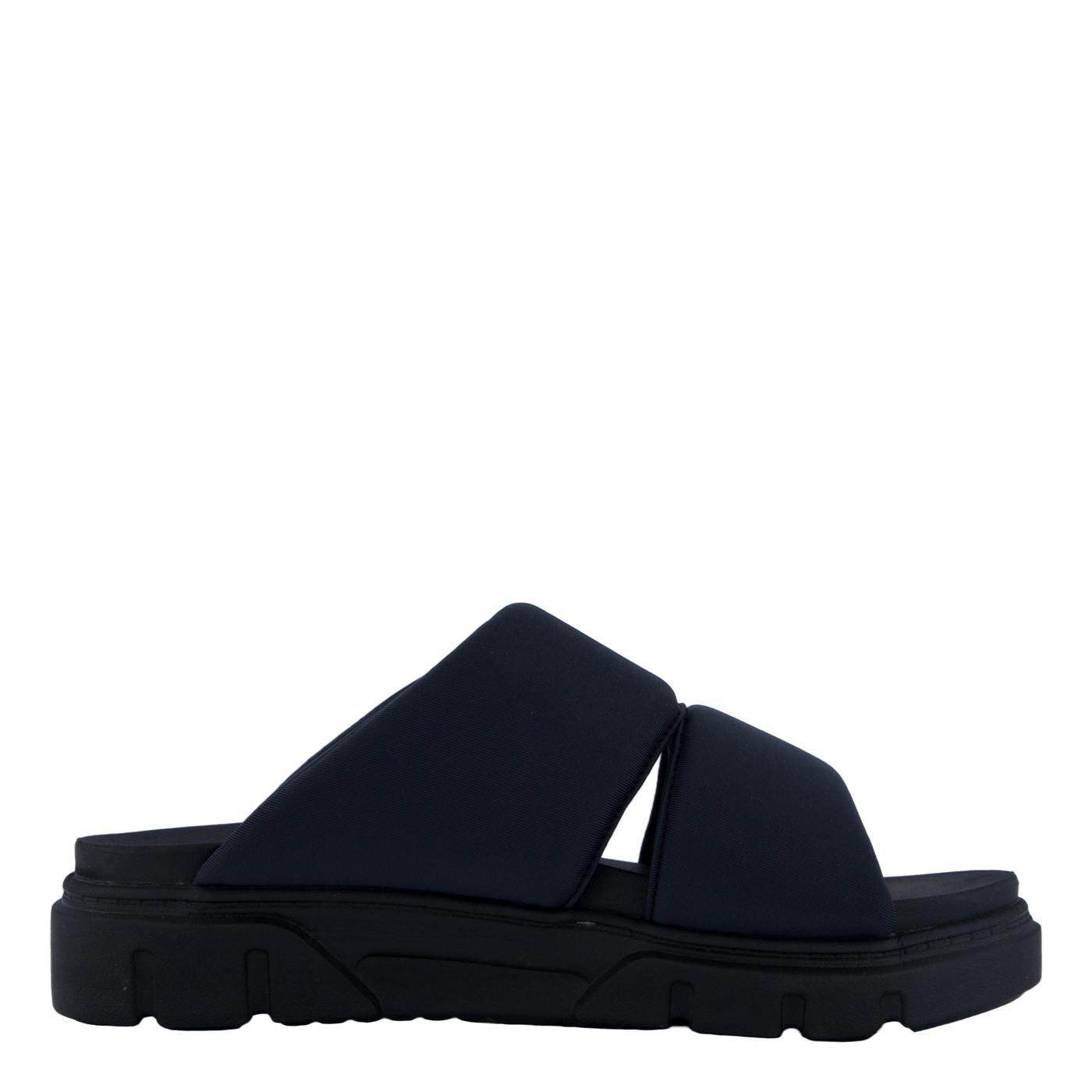 Slide Sandal Greyfield Blk Knit