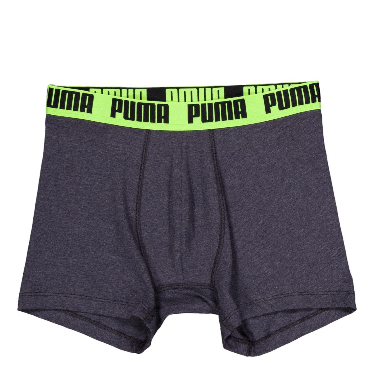 Puma Men Everyday Basic Boxer  Dark Grey Melange / Yellow