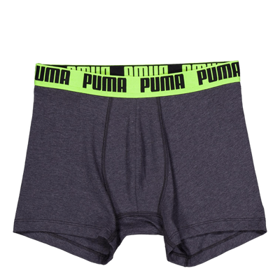 Puma Men Everyday Basic Boxer  Dark Grey Melange / Yellow