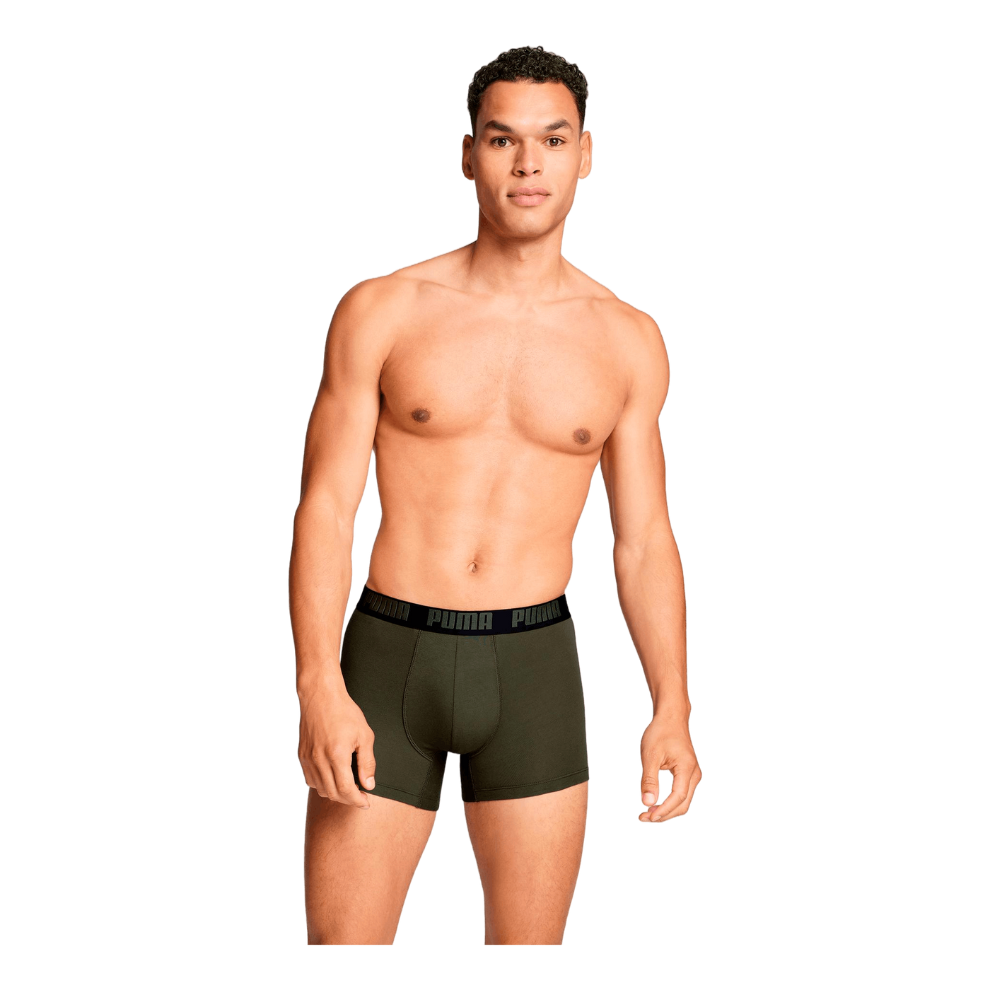 Puma Men Everyday Basic Boxer  Forest Night Tonal