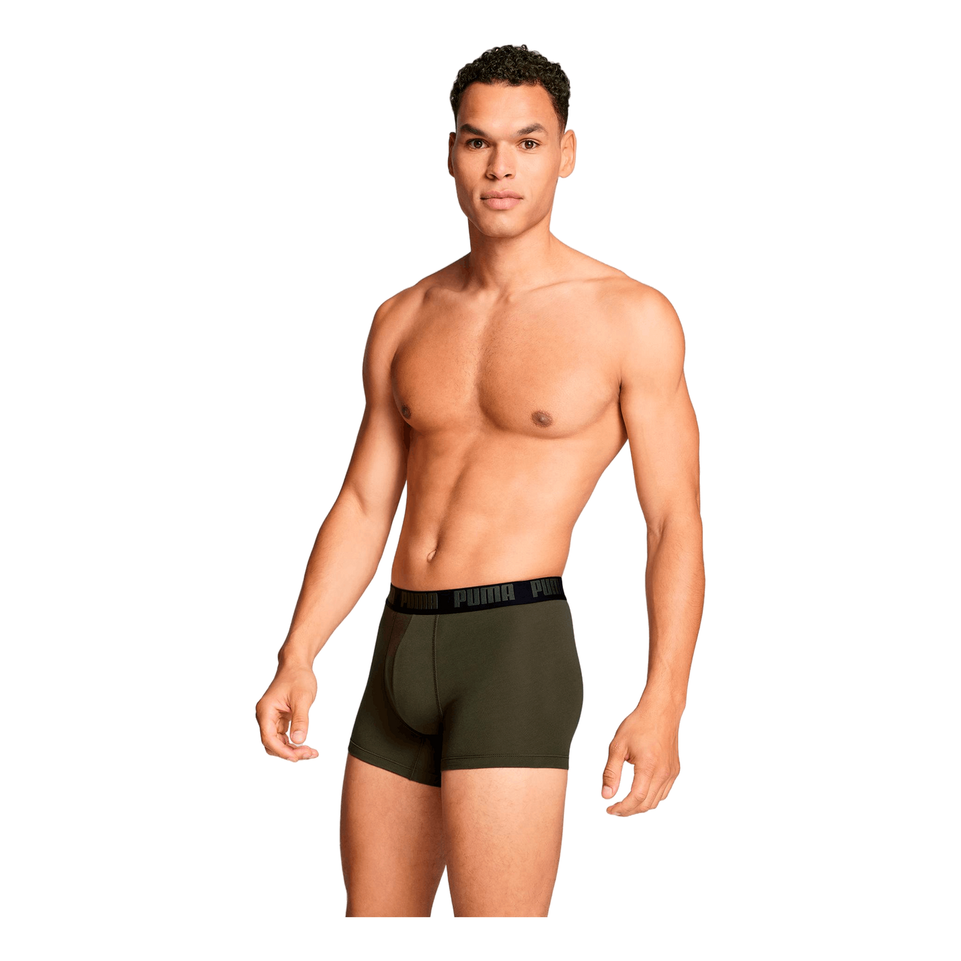 Puma Men Everyday Basic Boxer  Forest Night Tonal