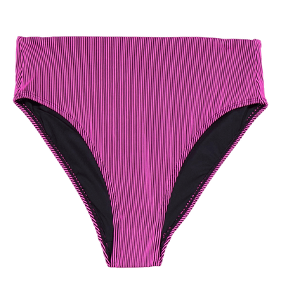 Ribbed High Waist Pink/black