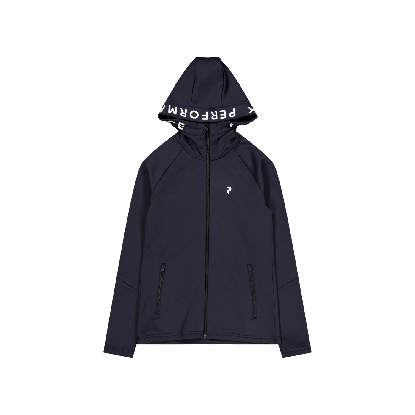 W Rider Mid Zip Hood Black