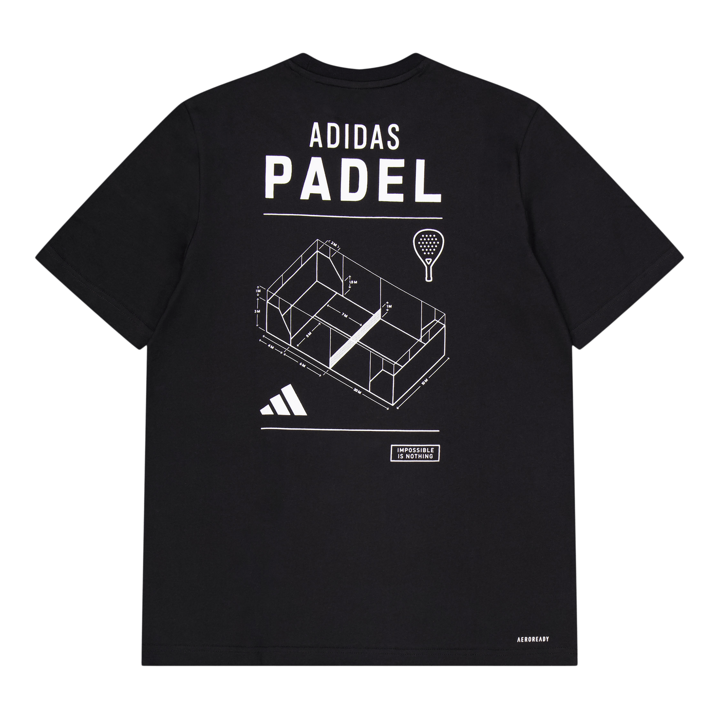 Padel Graphic Tee Black