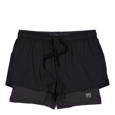 W Double Layer Shorts Black