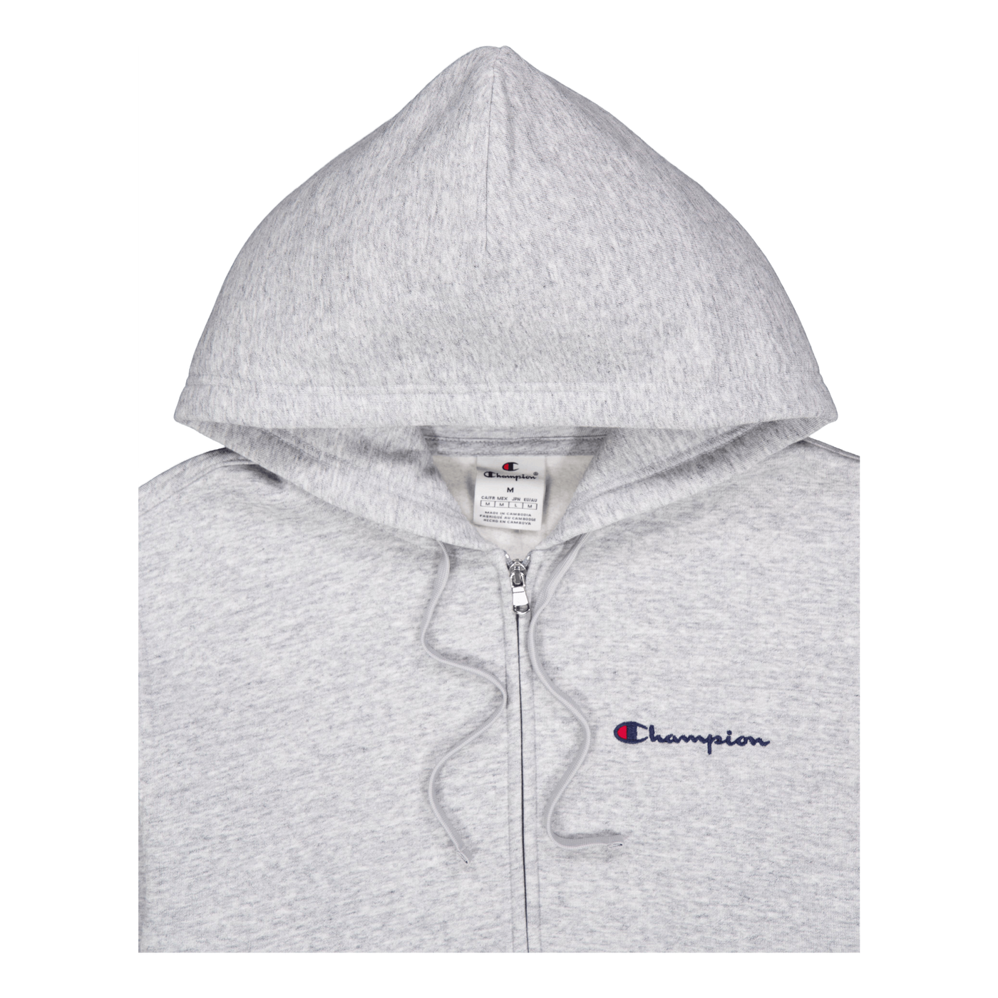 Hooded Full Zip Sweatshirt New Oxford Grey Melange