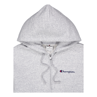 Hooded Full Zip Sweatshirt New Oxford Grey Melange