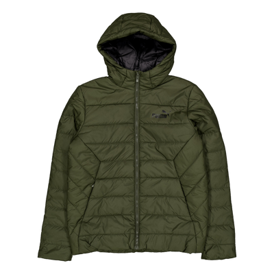 Ess Hooded Padded Jacket Dark Olive