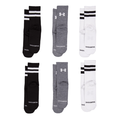 Ua Essential 6pk Crew Mod Gray