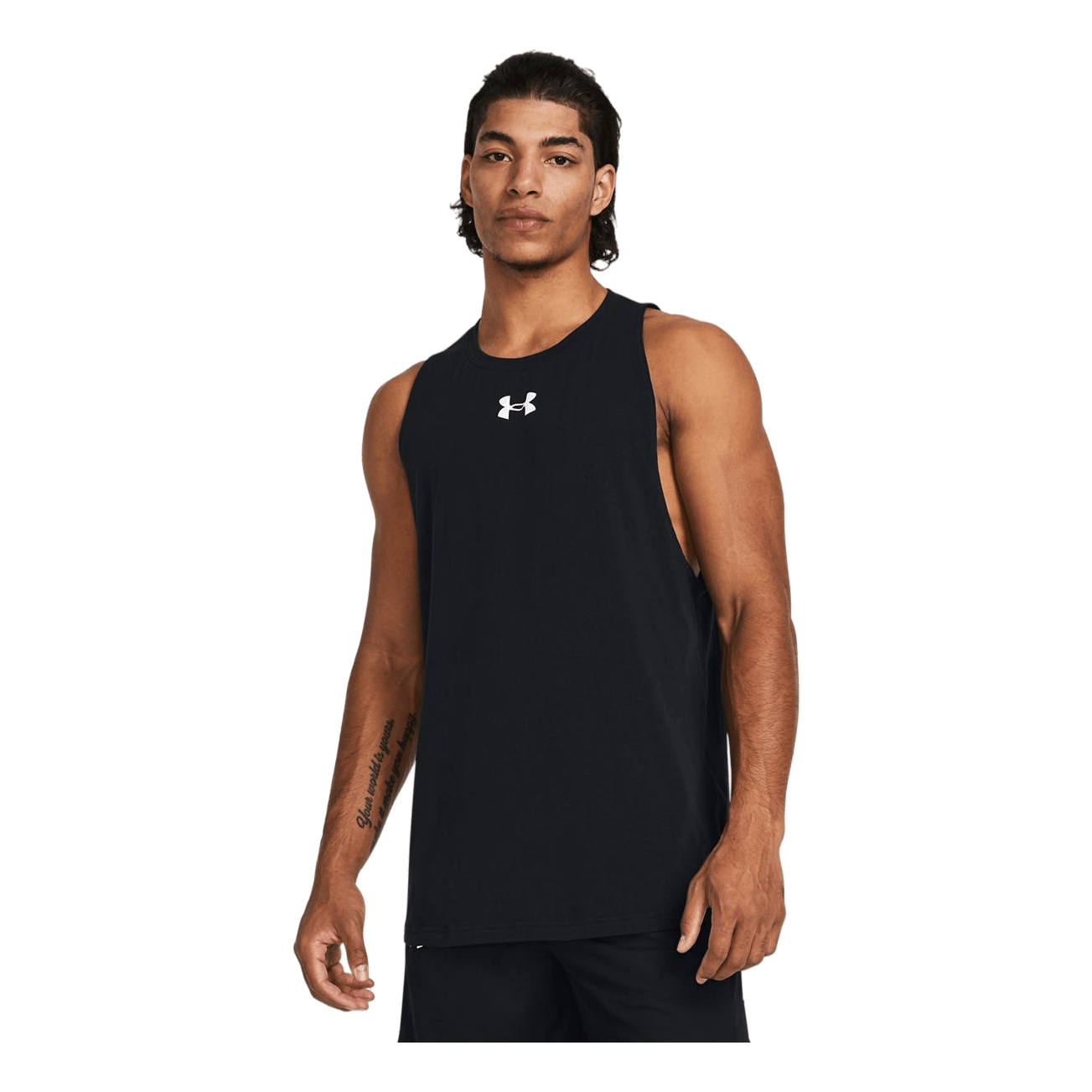 Ua Baseline Cotton Tank Black