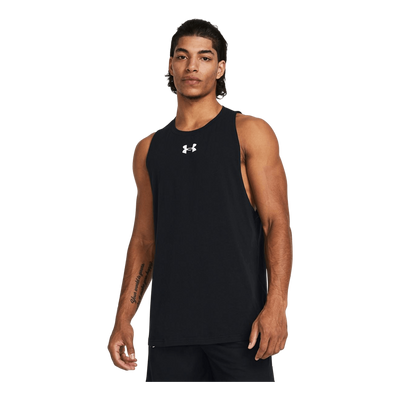 Ua Baseline Cotton Tank Black