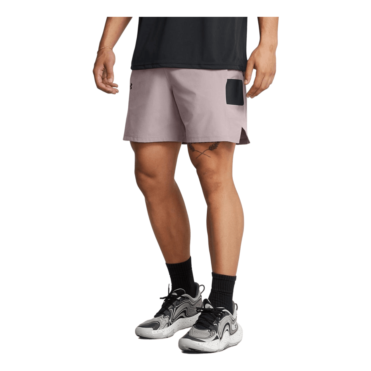 Ua Baseline Woven Short Tetra Gray