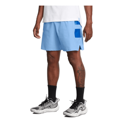 Ua Baseline Woven Short Horizon Blue