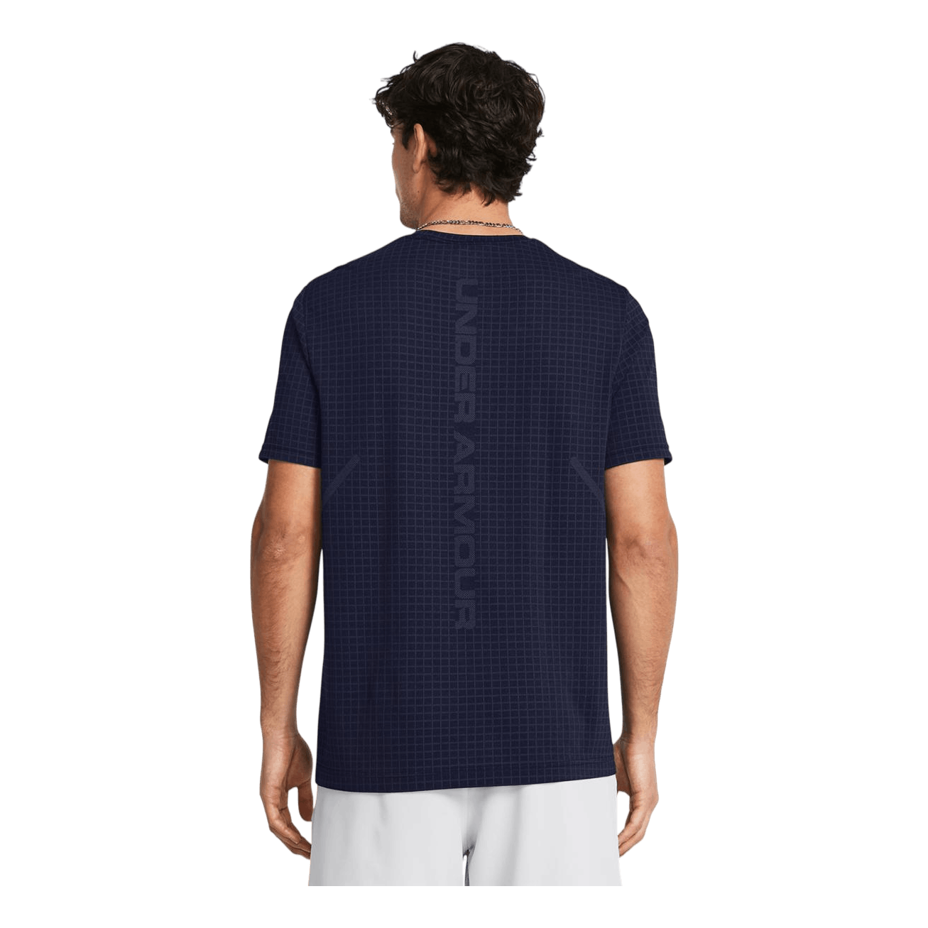 Vanish Seamless Grid Ss Midnight Navy