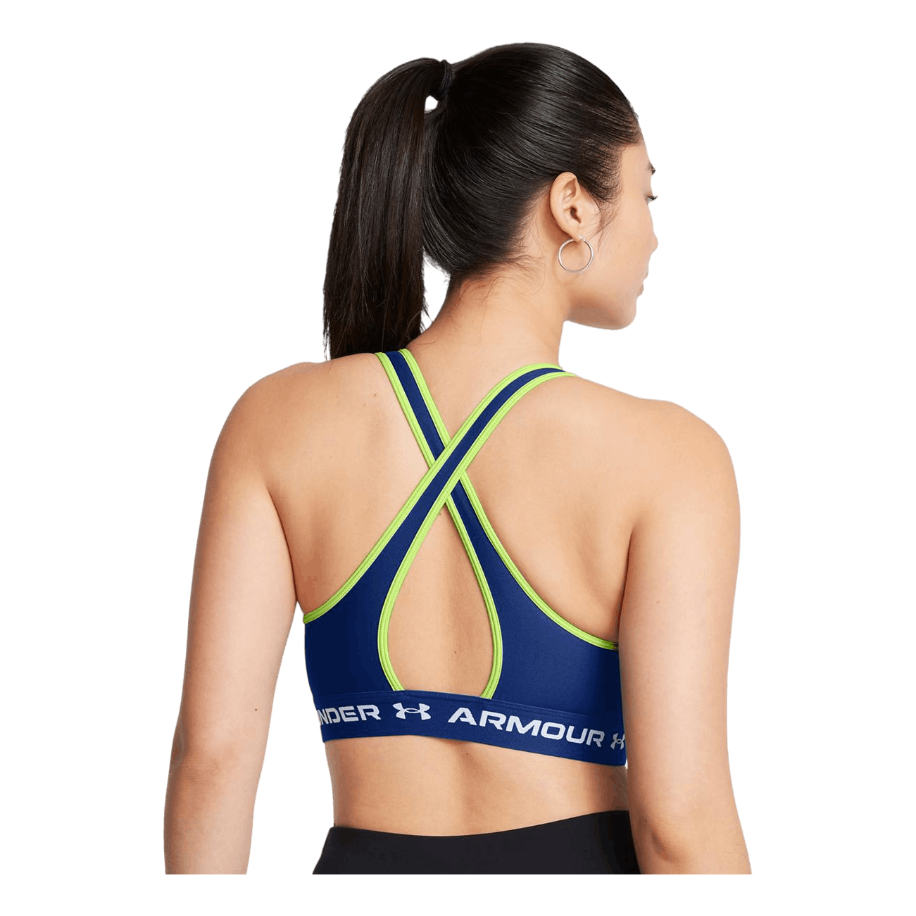 Crossback Mid Bra Tech Blue