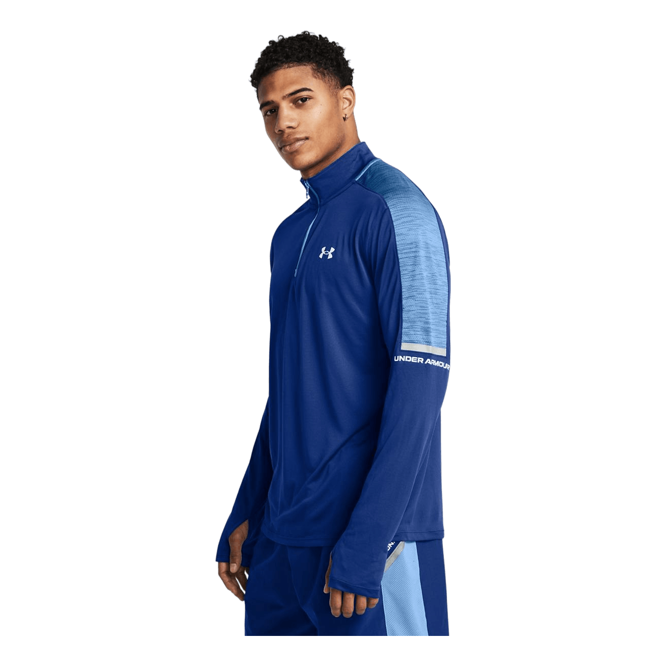 Ua Tech Utility 1/4 Zip Tech Blue