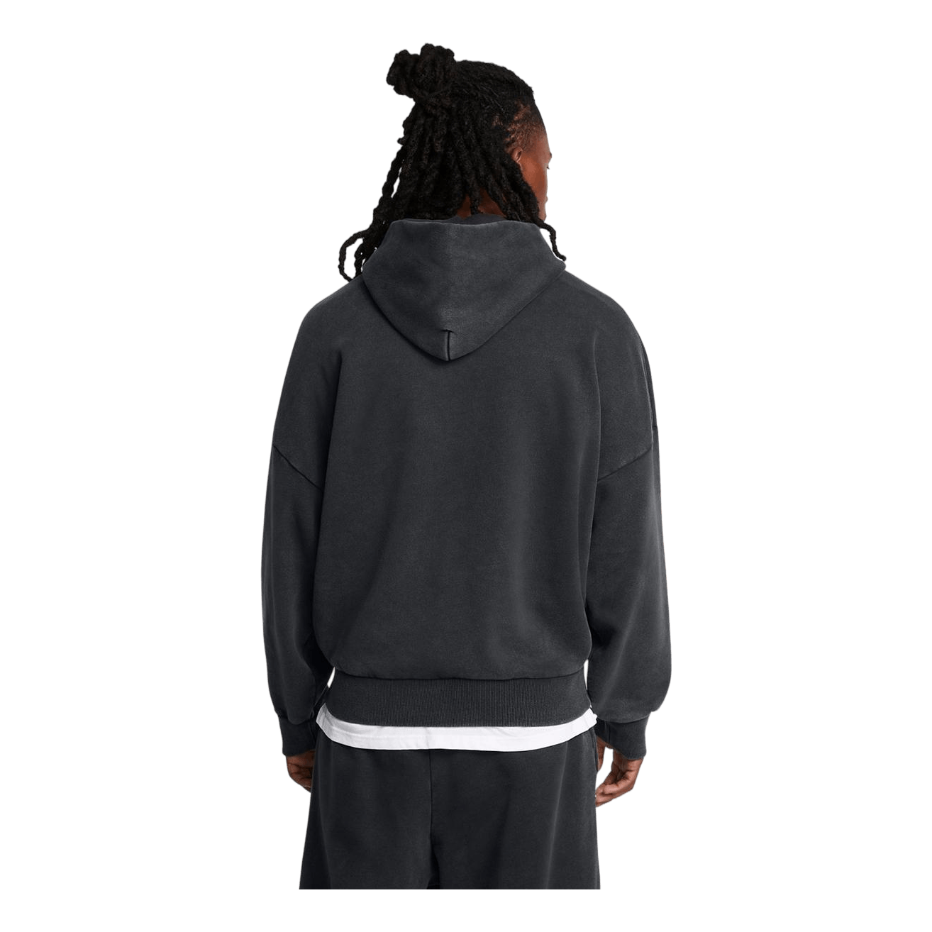 Ua Icon Hwt Flc Wash Os Hood Black