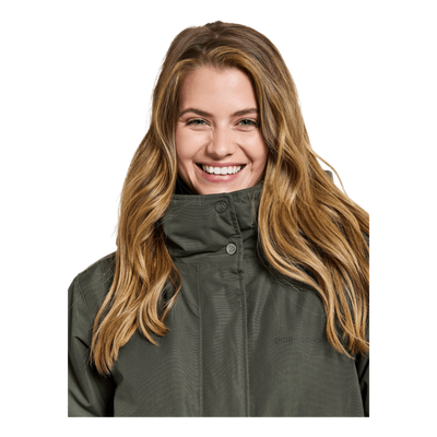 Josefine Wns Parka 2 Deep Green