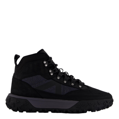 Mid Lace Up Waterproof Hiking  Jet Black