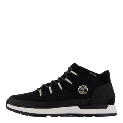 Mid Lace Up Waterproof Sneaker Jet Black